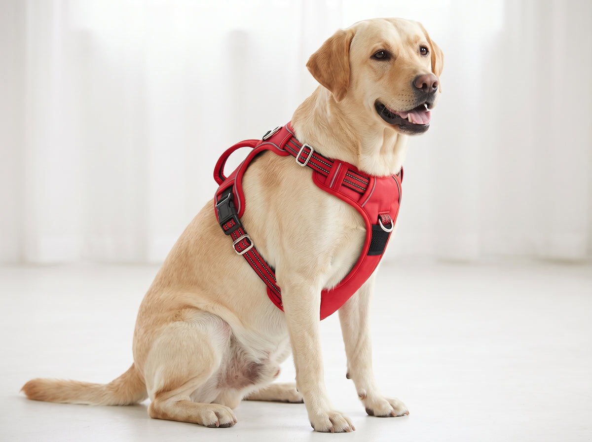 Durable Waterproof Pet Harness with Vertical Handle